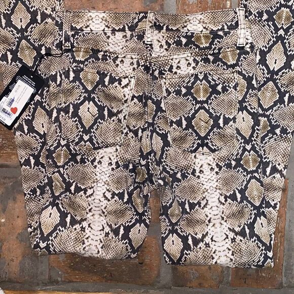 Hudson Barbara skinny snake print animal print jeans size 26 - Picture 6 of 6